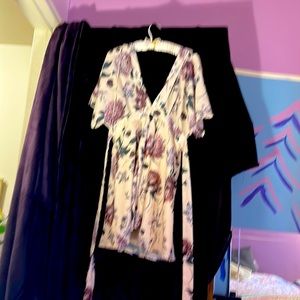 Flower short dress or top